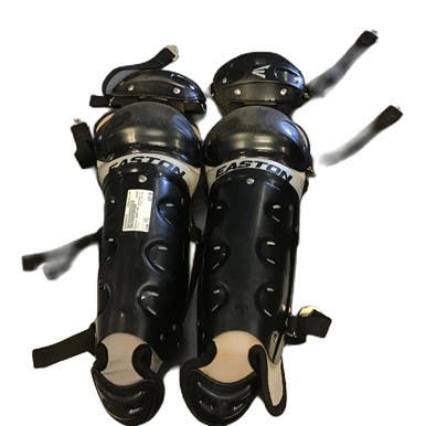 Used Easton GAMETIME Catchers Leg Guards Black Youth 11730-S000066649