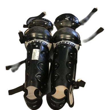 Used Easton GAMETIME Catchers Leg Guards Black Youth 11730-S000066649