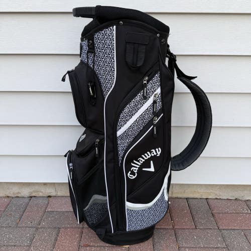 Callaway Solaire Golf Bag 14 Way Cart Black White With Raincover