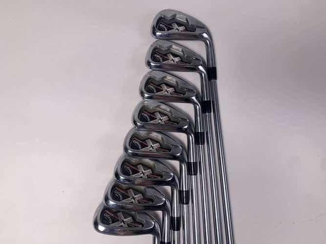 Callaway X Tour Iron Set 3-PW Project X Rifle Precision Stiff Steel Mens RH