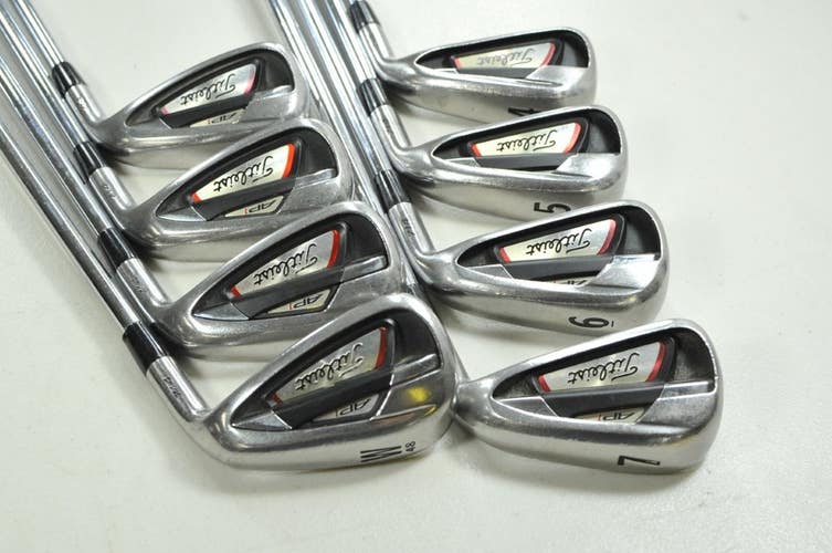 Titleist 714 AP1 4-PW,W Iron Set Stiff Flex Right DG D300 Steel # 203874