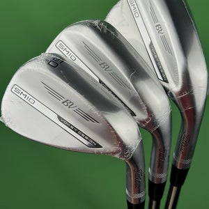 Titleist Vokey SM10 Tour Chrome Wedge Set 50-08, 54-10, 58-10 Steel RH NEW!