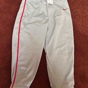 Gray Men's Small Adult Nike Game Pants (New)