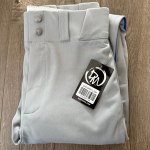 Gray Men's Small Adult Game Pants (New)
