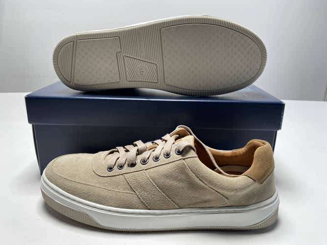 Peter Millar Vantage Suede Sneaker Casual Shoes Beige Men's SZ 9 (MS23XF51)