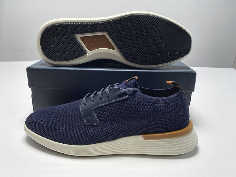 Wolf and Shepherd Swiftknit Derby Shoes Navy Blue Men's SZ 11 (WS F20 SP06 D110)