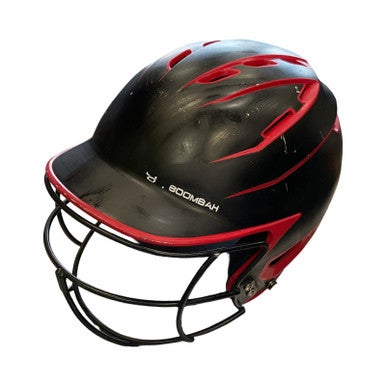 Used BoomBah Batting Helmet w/Mask Black XL 11859-S000026178