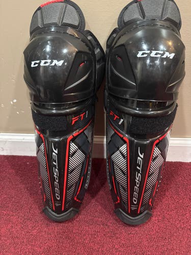 Junior CCM JetSpeed FT1 12" Shin Pads (New) Item#mnf1