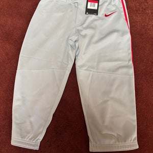 Gray Large Youth Nike Game Pants (New)