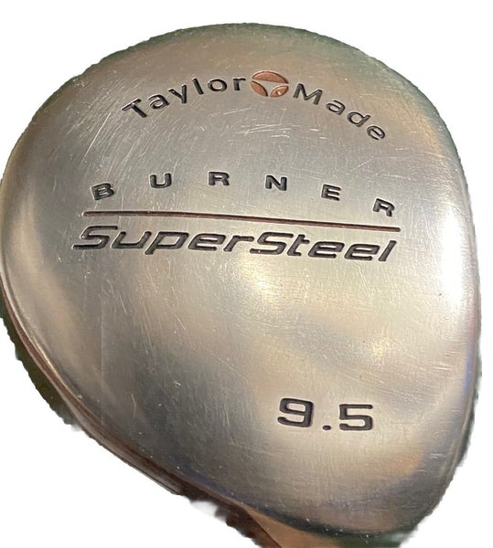 TaylorMade Burner SuperSteel Driver 9.5* RH S-90 Stiff Graphite 43.5" Good Grip