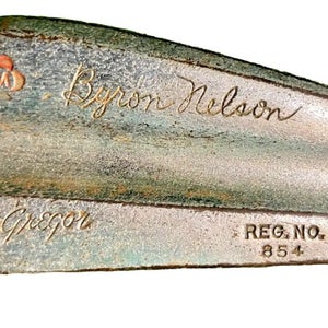 MacGregor Byron Nelson 2 Iron RH Texas Reg No 854 Coated Steel Leather Grip
