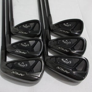 Callaway Apex 21 Black Iron Set - 6-PW, AW - MMT 105 Stiff Graphite +0.25" Long