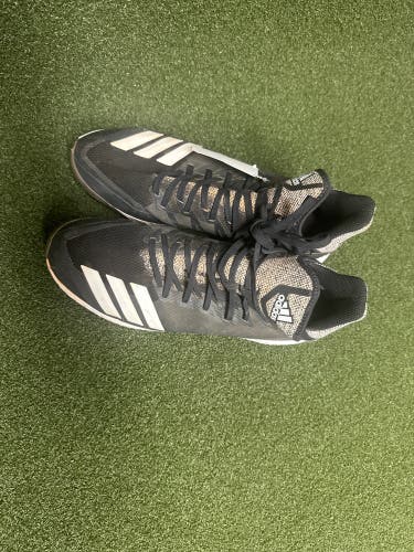 Black Men's Size M 11.5 (W 12.5) Adidas Low Top Metal (Used)(#11189)