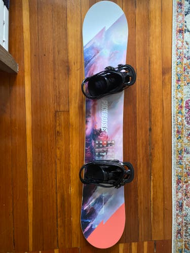 Women's CAPiTA Snowboard All Mountain With Bindings Medium Flex Directional Twin (Used)