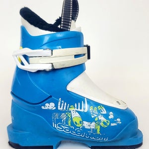Used $100 Kid's Salomon Ski Boots 1 Buckle blue Sizes  9 11 Mondo 15 17