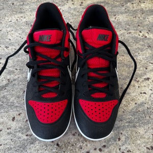Red Kid's 4.5Y (Big Kids / Youth) Youth Air Jordan Low Top Molded Cleats (New)