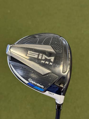 TaylorMade SIM MAX 9* Driver Stiff Flex Fujikura Ventus Blue Good 5-S