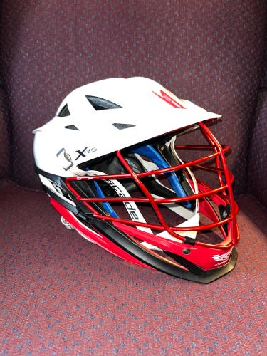 Cascade XRS Helmet White/Red OSFM