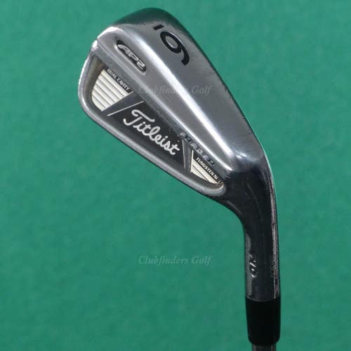 Titleist AP2 710 Forged Single 6 Iron True Temper AMT Black R300 Steel Regular