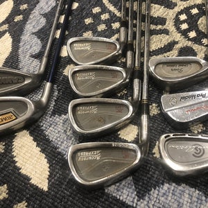 Mens Left Handed Iron Set, 3-9, PW, SW, Regular Flex