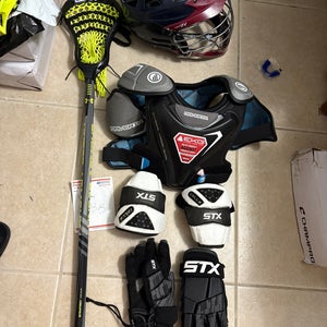 Lacrosse equipment Starter Kit / meets nocsae medium