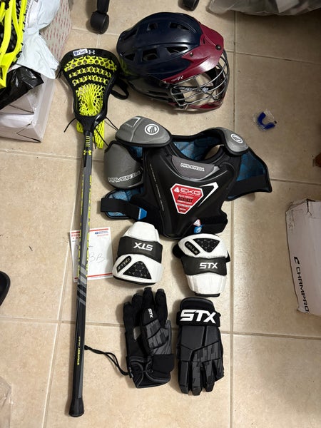 Lacrosse equipment Starter Kit / meets nocsae medium