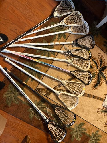 Team sale / huge lot of lacrosse stick vintage old school