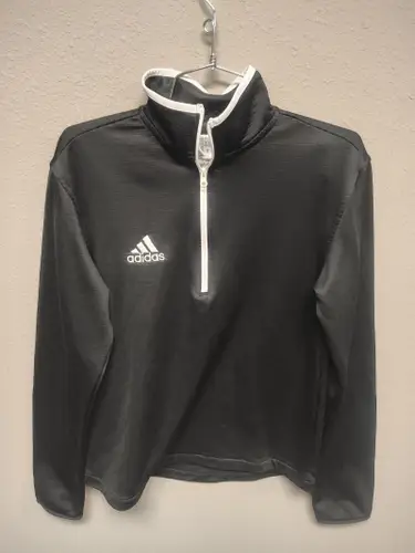 Adidas Black Women's Small Sideline Half Zip Knit Jacket (New)