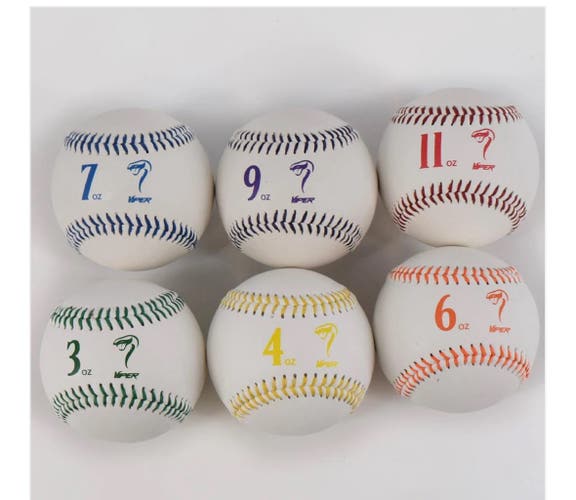 (New) lot of 6 weighted baseball balls