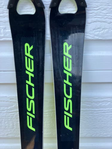 Women's Fischer 158 cm RC4 World Cup SL Skis With Bindings Max Din 18 (Used)