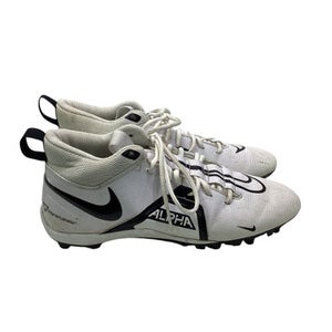 Used Nike ALPHA Adult FB Cleats White Senior 10.5 11347-S000256873