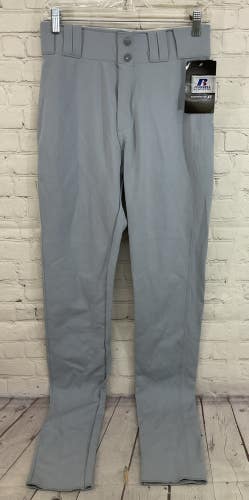 Russell Athletic 33047MK Men's 100% Nylon Baseball Pants Light Grey 30"
