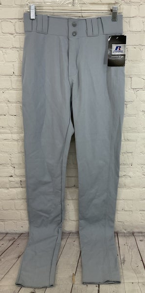 Russell Athletic 33047MK Men's 100% Nylon Baseball Pants Light Grey 30"