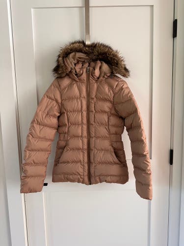 Gold Women's Small The North Face Jacket - EUC