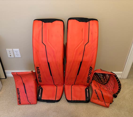 36/XL Bauer Shadow Regular Goalie Full Set