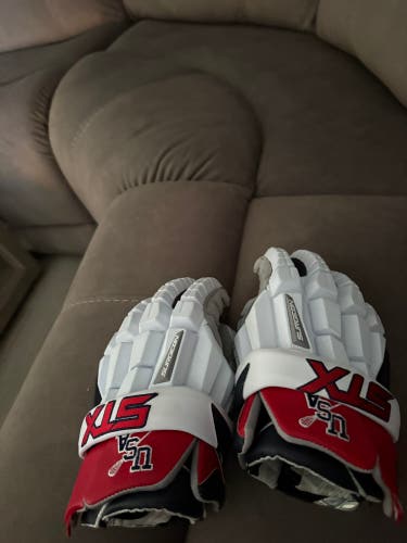 STX Surgeon RZR2 Lacrosse Gloves Large (Used)