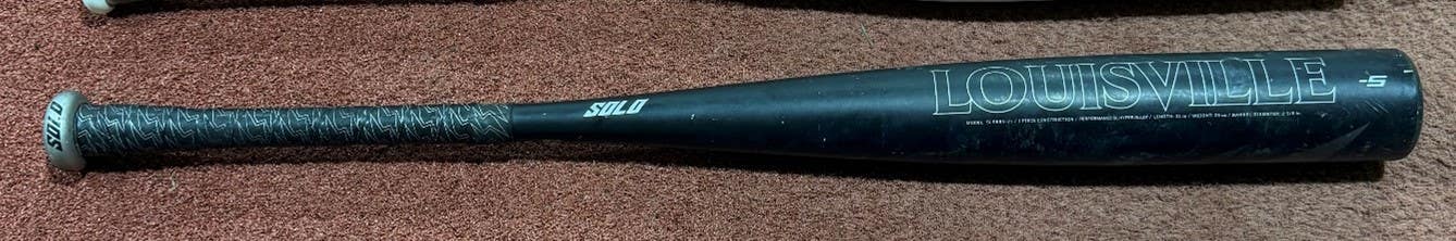 Louisville Slugger Solo Alloy USSSA Certified Bat (-5) 26 oz 31" (Used)