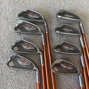 RH Ping G10 Black Dot Iron Set 4-UW TFC 129 Regular Flex Shafts G-10 Set Right