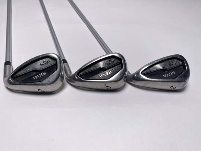 Callaway REVA Iron Set 8-PW Reva Ladies Graphite Womens RH Undersize Grips