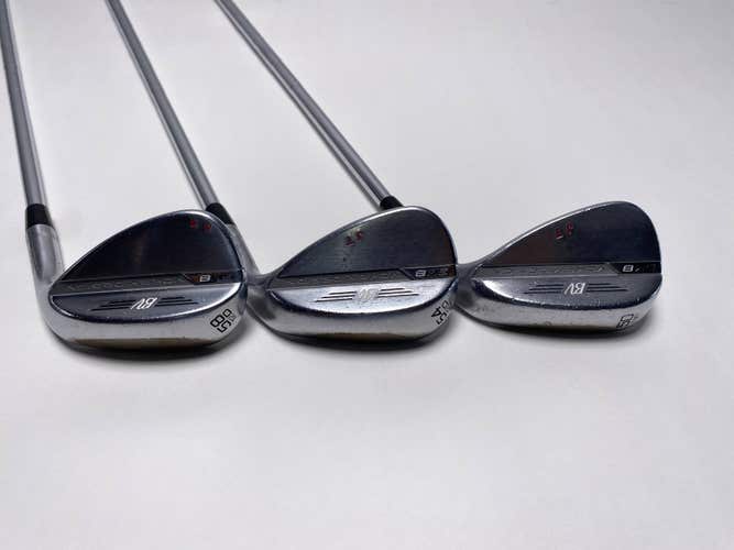 Titleist Vokey SM8 Tour Chrome Wedge Set 50* 12 | 54* 12 | 58* 12 Wedge RH
