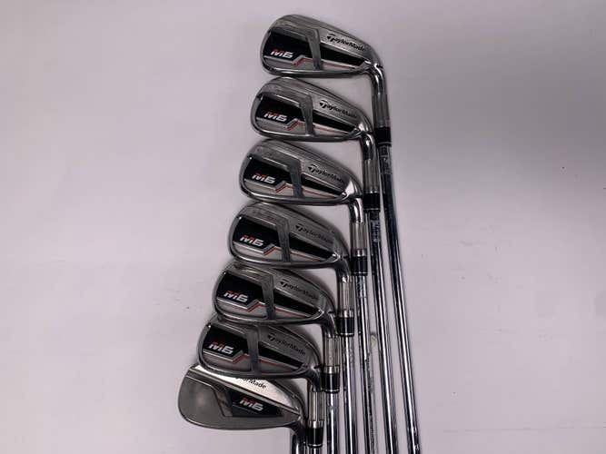 TaylorMade M6 Iron Set 5-PW+GW KBS Max 85g Stiff Steel Mens RH +1/2''