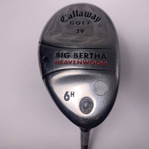 Callaway Big Bertha Heavenwood 6 Hybrid 29* RCH 75w Senior Graphite Mens RH