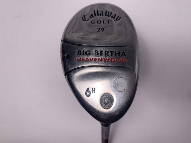 Callaway Big Bertha Heavenwood 6 Hybrid 29* RCH 75w Senior Graphite Mens RH