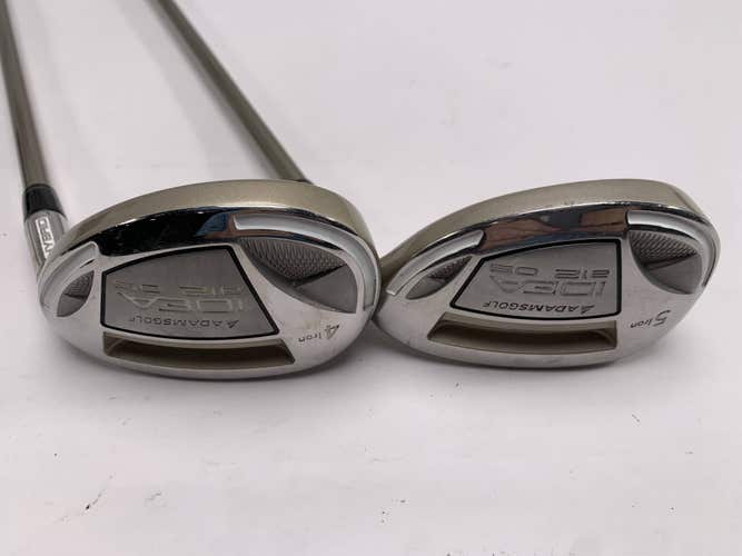 Adams Idea A12 OS 4 & 5 Hybrid Set 22* 25* Idea UltraLite Ladies Graphite RH