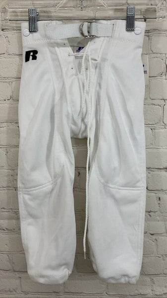 Russell Athletic F14CAWO Youth's 100% Polyester Baseball Pants White XS