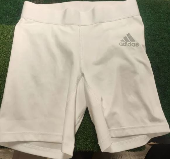 Adidas White Small Women's Alphaskin Sport Compression Tight Shorts(New)