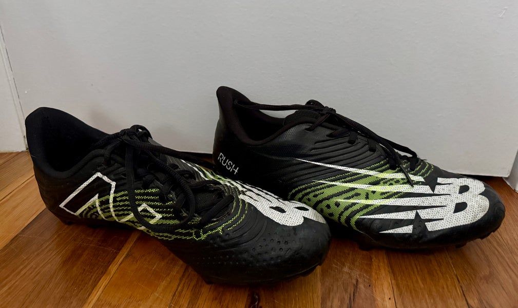 New Balance Rush V3 Low Lacrosse Cleat, Black Mens Size M 10.5 (W 11.5) (Used)