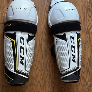 Senior CCM Super Tacks AS1 14" Shin Pads (New)