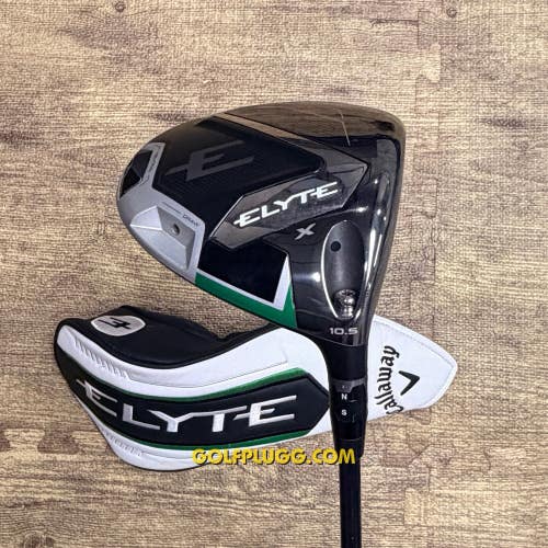 10.5 Driver- Callaway Elyte X w/ Headcover / Ventus, Regular Flex (2401)