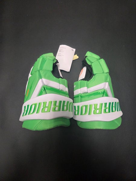 New 20th Anniversary Warrior Alpha LT Deluxe Gloves Senior 14" Green/White